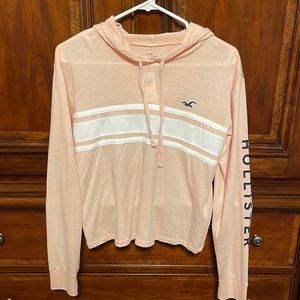 Hollister long sleeve shirt with hood